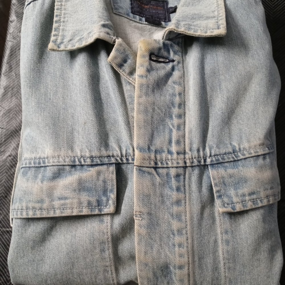 Indigo palms denim jacket